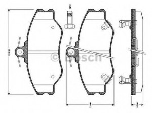 BOSCH 0 986 TB2 266 stabdžių trinkelių rinkinys, diskinis stabdys 
 Techninės priežiūros dalys -> Papildomas remontas
5810143A00, 5810144A00, 5810144A10