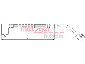 METZGER 4110685 stabdžių žarnelė 
 Stabdžių sistema -> Stabdžių žarnelės
4860068AC, 4860068AE, K04860068AC