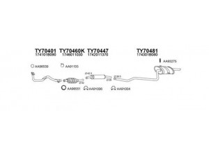 VENEPORTE 700019 išmetimo sistema 
 Išmetimo sistema -> Išmetimo sistema, visa