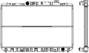 SAKURA  Automotive 1461-0253 radiatorius, variklio aušinimas