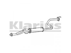 KLARIUS HA237B vidurinis duslintuvas 
 Išmetimo sistema -> Duslintuvas
18220ST3E60, 18220ST3G60