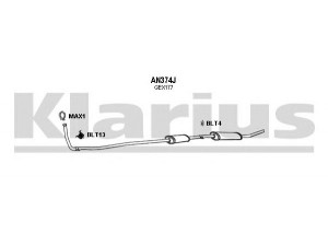 KLARIUS 120349U išmetimo sistema 
 Išmetimo sistema -> Išmetimo sistema, visa