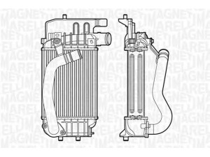 MAGNETI MARELLI 351319201680 tarpinis suslėgto oro aušintuvas, kompresorius 
 Variklis -> Oro tiekimas -> Įkrovos agregatas (turbo/superįkrova) -> Tarpinis suslėgto oro aušintuvas
179000N010