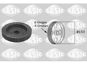 SASIC 5150G30 skriemulys, alkūninis velenas 
 Diržinė pavara -> Dirželio skriemulys
0515G3, 0515G3