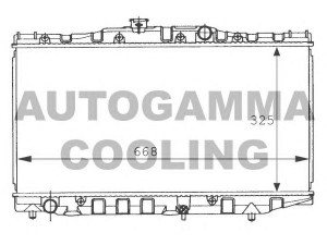 AUTOGAMMA 101013 radiatorius, variklio aušinimas