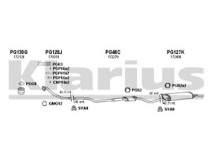 KLARIUS 630077U išmetimo sistema