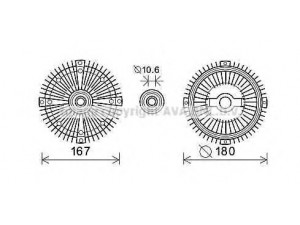 AVA QUALITY COOLING MSC548 sankaba, radiatoriaus ventiliatorius
6022000122