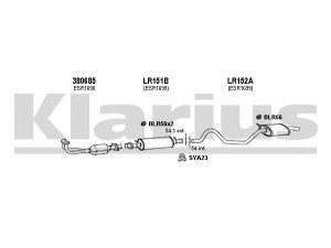 KLARIUS 090143U išmetimo sistema 
 Išmetimo sistema -> Išmetimo sistema, visa