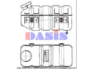 AKS DASIS 132890N išsiplėtimo bakelis, aušinimo skystis 
 Aušinimo sistema -> Radiatorius/alyvos aušintuvas -> Išsiplėtimo bakelis, variklio aušinimo skystis
3075004349, A3075004349