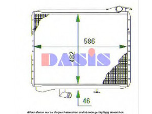 AKS DASIS 131680N radiatorius, variklio aušinimas 
 Aušinimo sistema -> Radiatorius/alyvos aušintuvas -> Radiatorius/dalys
4255000703, 4275010301, 4275010601