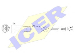 ICER 610469 E C įspėjimo kontaktas, stabdžių trinkelių susidėvėjimas 
 Stabdžių sistema -> Susidėvėjimo indikatorius, stabdžių trinkelės
425 556 34