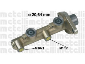 METELLI 05-0120 pagrindinis cilindras, stabdžiai 
 Stabdžių sistema -> Pagrindinis stabdžių cilindras
GMC243
