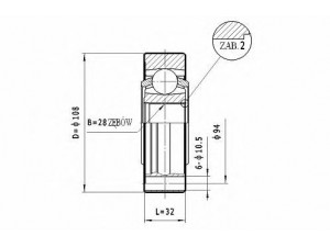 STATIM CW.041 jungčių komplektas, kardaninis velenas 
 Ratų pavara -> Sujungimai/komplektas
251598101A, 431498103C, 443498103A