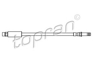 TOPRAN 500 196 stabdžių žarnelė 
 Stabdžių sistema -> Stabdžių žarnelės
1 165 190, 3430 1 165 190