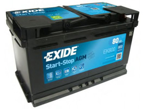 EXIDE EK800 starterio akumuliatorius; starterio akumuliatorius 
 Elektros įranga -> Akumuliatorius
7P0915105A, 61 21 7 598 773, 61217555718