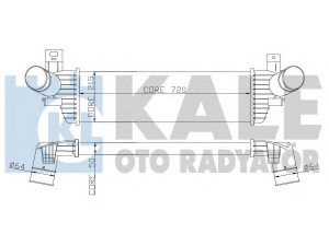 KALE OTO RADYATÖR 343000 tarpinis suslėgto oro aušintuvas, kompresorius 
 Variklis -> Oro tiekimas -> Įkrovos agregatas (turbo/superįkrova) -> Tarpinis suslėgto oro aušintuvas
7E0.145.804 A