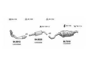 ASSO ART2265 išmetimo sistema 
 Išmetimo sistema -> Išmetimo sistema, visa