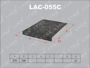 LYNXauto LAC-055C filtras, salono oras 
 Techninės priežiūros dalys -> Techninės priežiūros intervalai
1H0 091 700, 1H0 091 800, 1H0 091 800 SE