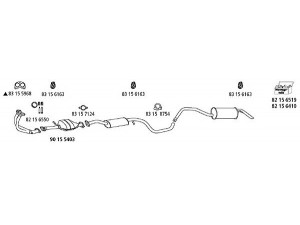 HJS Fo_435 išmetimo sistema 
 Išmetimo sistema -> Išmetimo sistema, visa