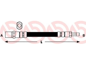 BREMBO T 85 007 stabdžių žarnelė 
 Stabdžių sistema -> Stabdžių žarnelės
4296605, 4296606, 4349187, 1987476003