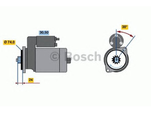 BOSCH 0 986 013 571 starteris 
 Elektros įranga -> Starterio sistema -> Starteris
28100 15040 000, 28100 15070 000