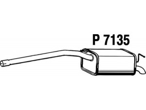 FENNO P7135 galinis duslintuvas 
 Išmetimo sistema -> Duslintuvas
2K3253609