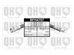 QUINTON HAZELL BFH4707 stabdžių žarnelė 
 Stabdžių sistema -> Stabdžių žarnelės
4806.61, 4806.68, 14 721 550 80