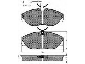 BSF 10388 stabdžių trinkelių rinkinys, diskinis stabdys 
 Techninės priežiūros dalys -> Papildomas remontas
425116, 425117, 425451, 71752980