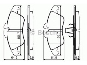 BOSCH 0 986 494 504 stabdžių trinkelių rinkinys, diskinis stabdys 
 Techninės priežiūros dalys -> Papildomas remontas
2D0 698 151, 2D0 698 151 C