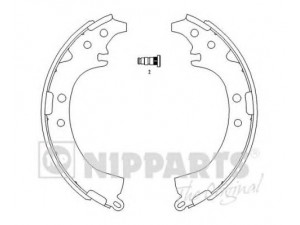 NIPPARTS J3502050 stabdžių trinkelių komplektas 
 Techninės priežiūros dalys -> Papildomas remontas
04495-87401, 04495-33020, 04495-42040
