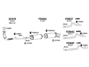 KLARIUS 361992U išmetimo sistema 
 Išmetimo sistema -> Išmetimo sistema, visa