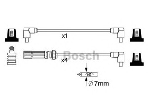 BOSCH 0 986 357 244 uždegimo laido komplektas 
 Kibirkšties / kaitinamasis uždegimas -> Uždegimo laidai/jungtys