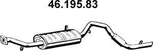 EBERSPÄCHER 46.195.83 galinis duslintuvas 
 Išmetimo sistema -> Duslintuvas
14300-77EA1