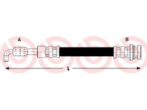 BREMBO T 59 076 stabdžių žarnelė 
 Stabdžių sistema -> Stabdžių žarnelės
562378, 97124878, 562378, 97124878