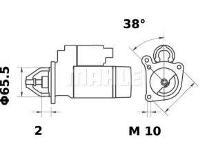 MAHLE ORIGINAL MS 39 starteris 
 Elektros įranga -> Starterio sistema -> Starteris
M2T48381, M3T32986, M3T32988, 77 00 272 374