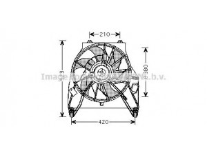 AVA QUALITY COOLING RT7538 ventiliatorius, radiatoriaus 
 Aušinimo sistema -> Oro aušinimas
7701439647