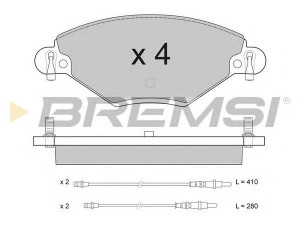 BREMSI BP2939 stabdžių trinkelių rinkinys, diskinis stabdys 
 Techninės priežiūros dalys -> Papildomas remontas
425215, 425248, 425288, 425346