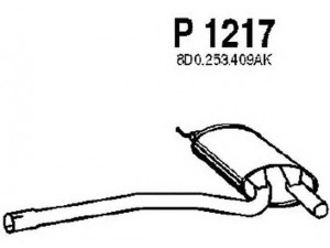 FENNO P1217 vidurinis duslintuvas 
 Išmetimo sistema -> Duslintuvas
8D0253409AK