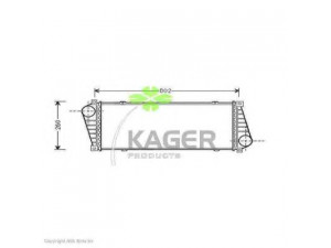KAGER 31-0645 tarpinis suslėgto oro aušintuvas, kompresorius 
 Variklis -> Oro tiekimas -> Įkrovos agregatas (turbo/superįkrova) -> Tarpinis suslėgto oro aušintuvas
9015010701, 2D0145805, 2D0145805D