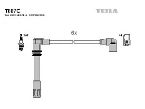 TESLA T887C uždegimo laido komplektas 
 Kibirkšties / kaitinamasis uždegimas -> Uždegimo laidai/jungtys
078905113