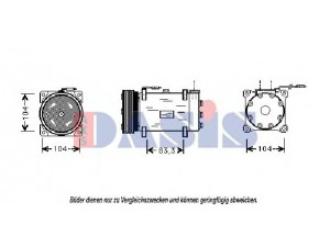 AKS DASIS 850486N kompresorius, oro kondicionierius 
 Oro kondicionavimas -> Kompresorius/dalys
6453GC, 6453N1