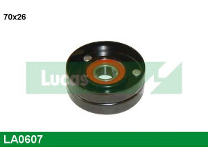 LUCAS ENGINE DRIVE LA0607 kreipiantysis skriemulys, V formos rumbuotas diržas 
 Diržinė pavara -> V formos rumbuotas diržas/komplektas -> Laisvasis/kreipiamasis skriemulys