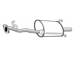 WALKER 22169 galinis duslintuvas 
 Išmetimo sistema -> Duslintuvas
18030SV5A10