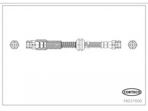 CORTECO 19037000 stabdžių žarnelė
2K5611775D, 2K5611775D, 2K5611775D