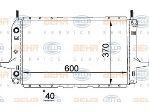 HELLA 8MK 376 720-621 radiatorius, variklio aušinimas 
 Aušinimo sistema -> Radiatorius/alyvos aušintuvas -> Radiatorius/dalys
1 464 979, 1 644 979, 1 644 980