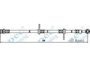 APEC braking HOS3319 stabdžių žarnelė 
 Stabdžių sistema -> Stabdžių žarnelės
46430SK3E01, GBH253, GBH90287, SHB10004
