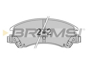 BREMSI BP2358 stabdžių trinkelių rinkinys, diskinis stabdys 
 Techninės priežiūros dalys -> Papildomas remontas
25191GA720, 25191GA840, 25191GA720