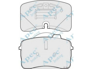APEC braking PAD681 stabdžių trinkelių rinkinys, diskinis stabdys 
 Techninės priežiūros dalys -> Papildomas remontas
441615115E, 441615116E, 441698151