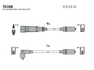 TESLA T039B uždegimo laido komplektas 
 Kibirkšties / kaitinamasis uždegimas -> Uždegimo laidai/jungtys