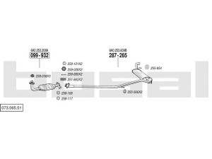 BOSAL 073.065.51 išmetimo sistema 
 Išmetimo sistema -> Išmetimo sistema, visa